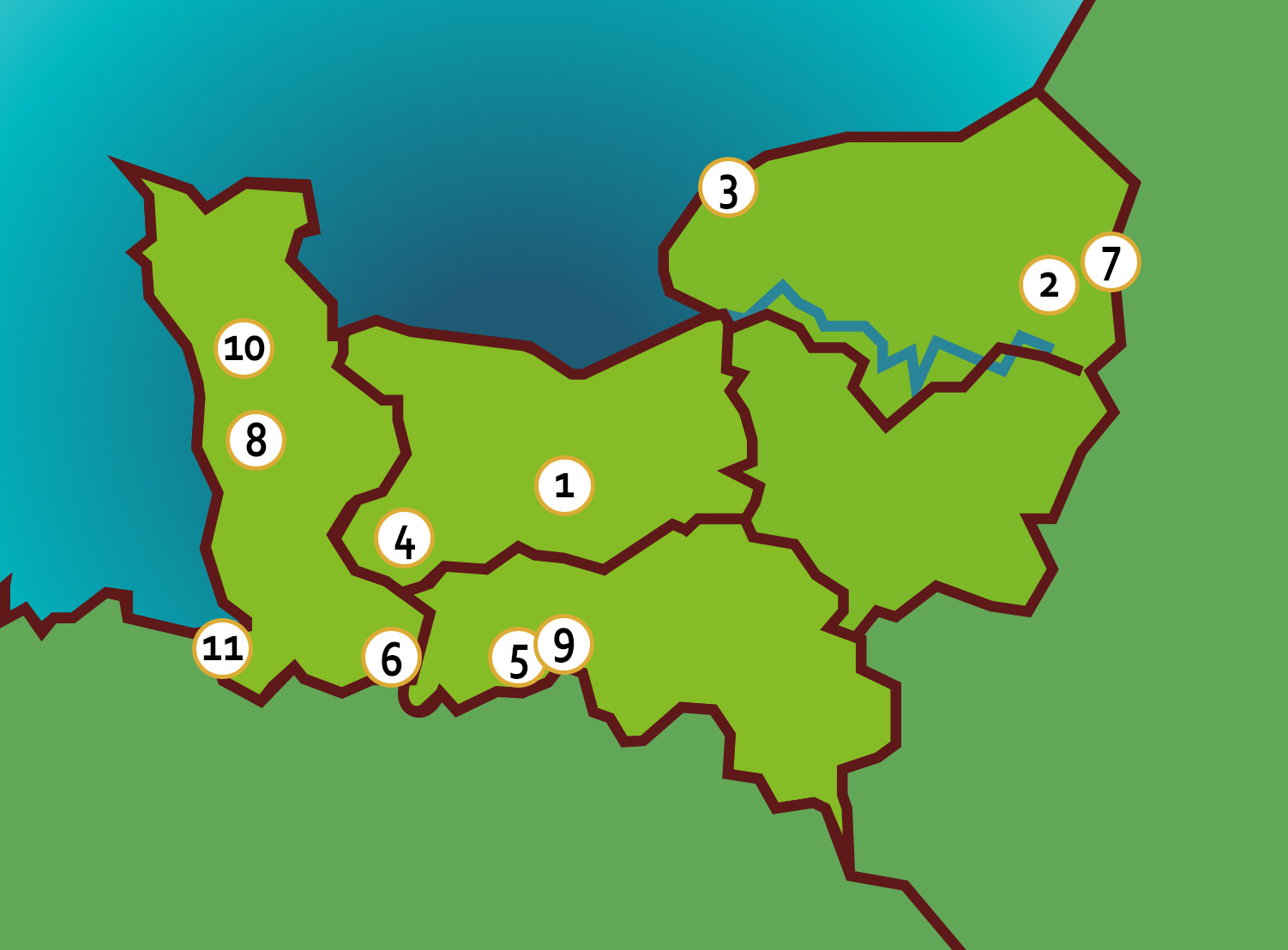 carte normandie numero