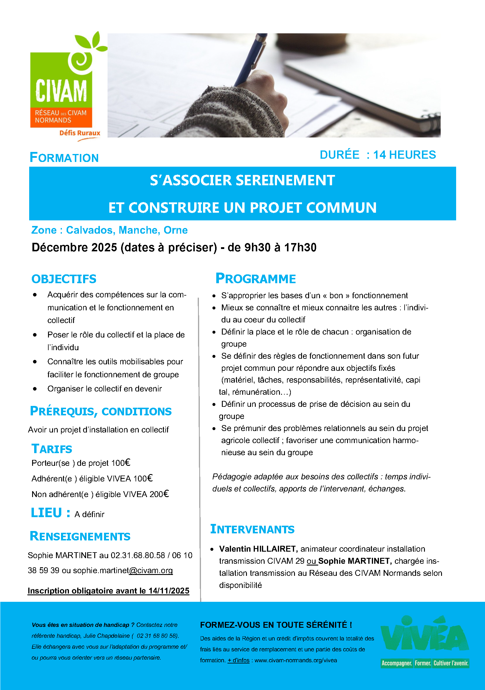 Formation S'associer 2025