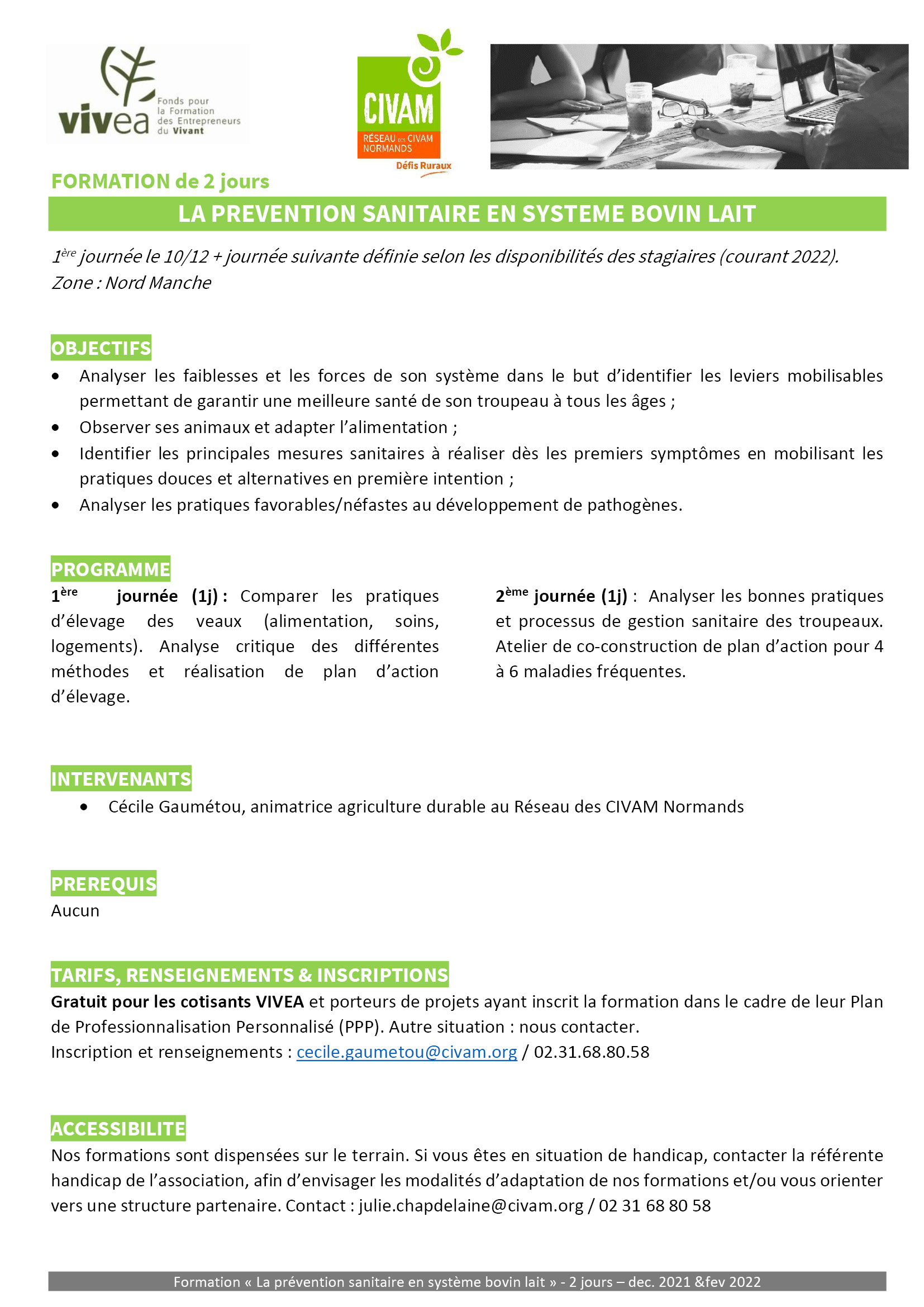 2022 112 Programme détaillé formation Santé animale ROUVRE 2022